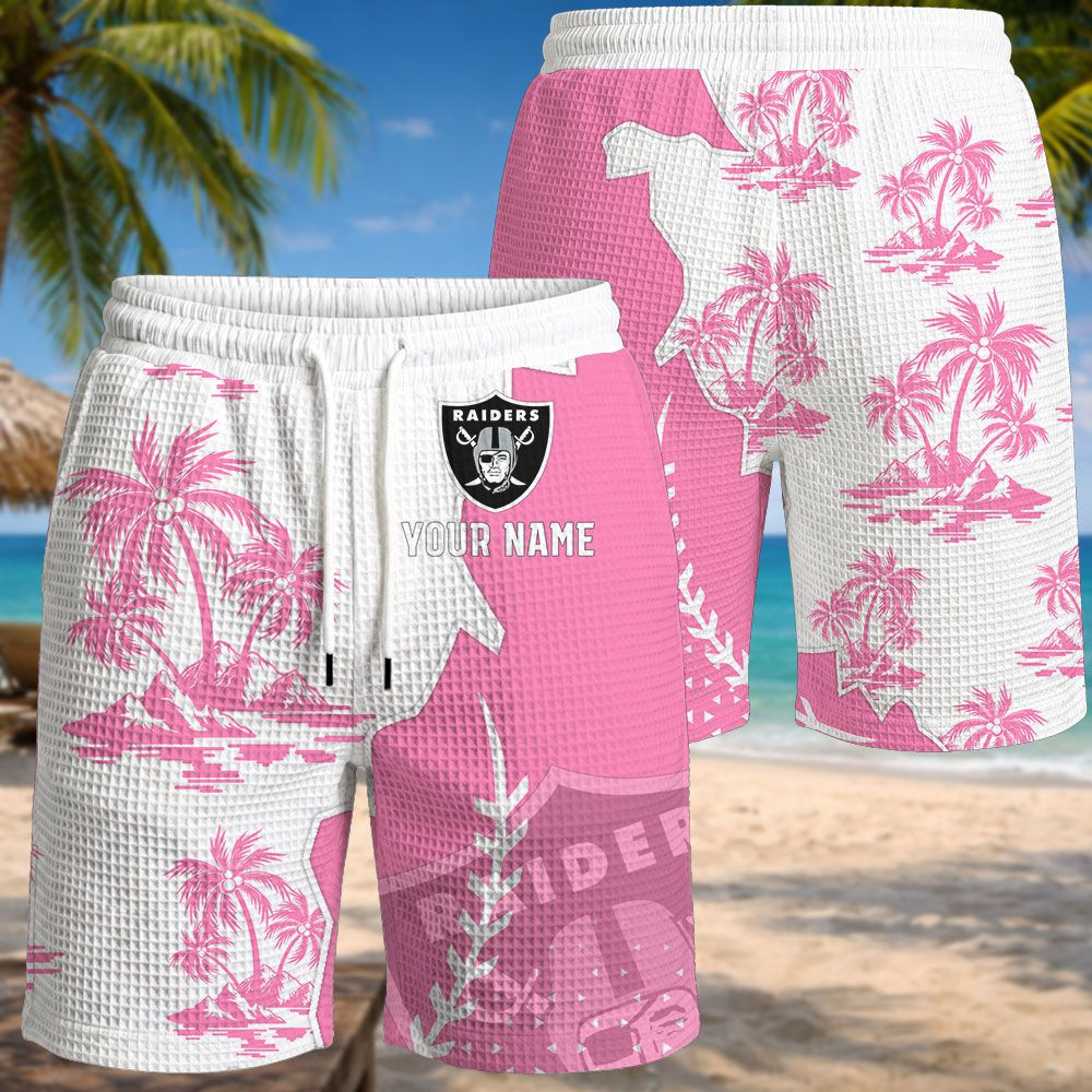 Las Vegas Raiders NFL Waffle Hawaiian Shirt PB0OU6K