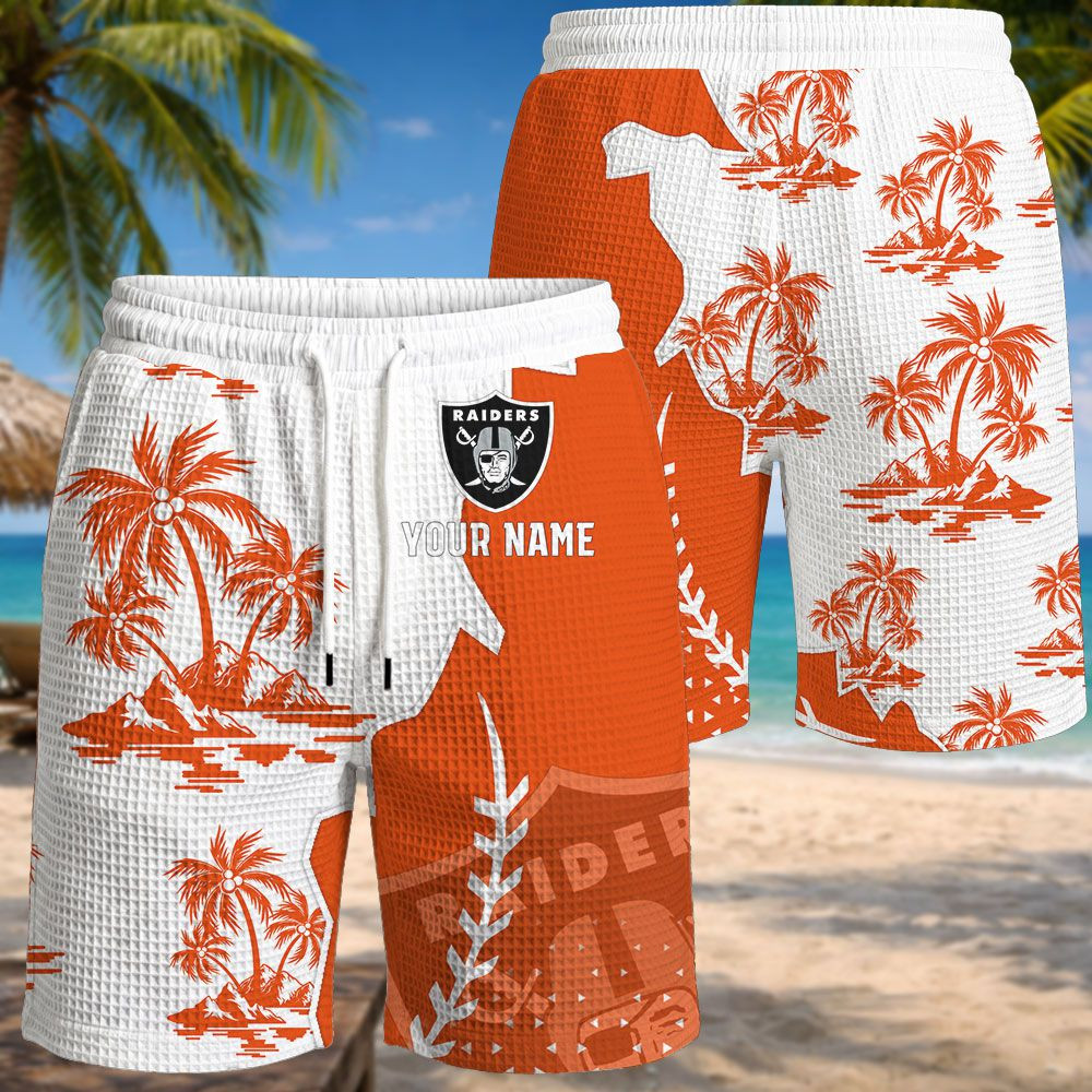 Las Vegas Raiders NFL Waffle Hawaiian Shirt PB0OU6K