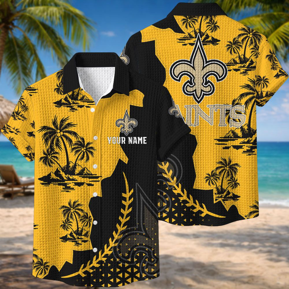New Orleans Saints NFL Waffle Hawaiian Shirt PB7B4B3