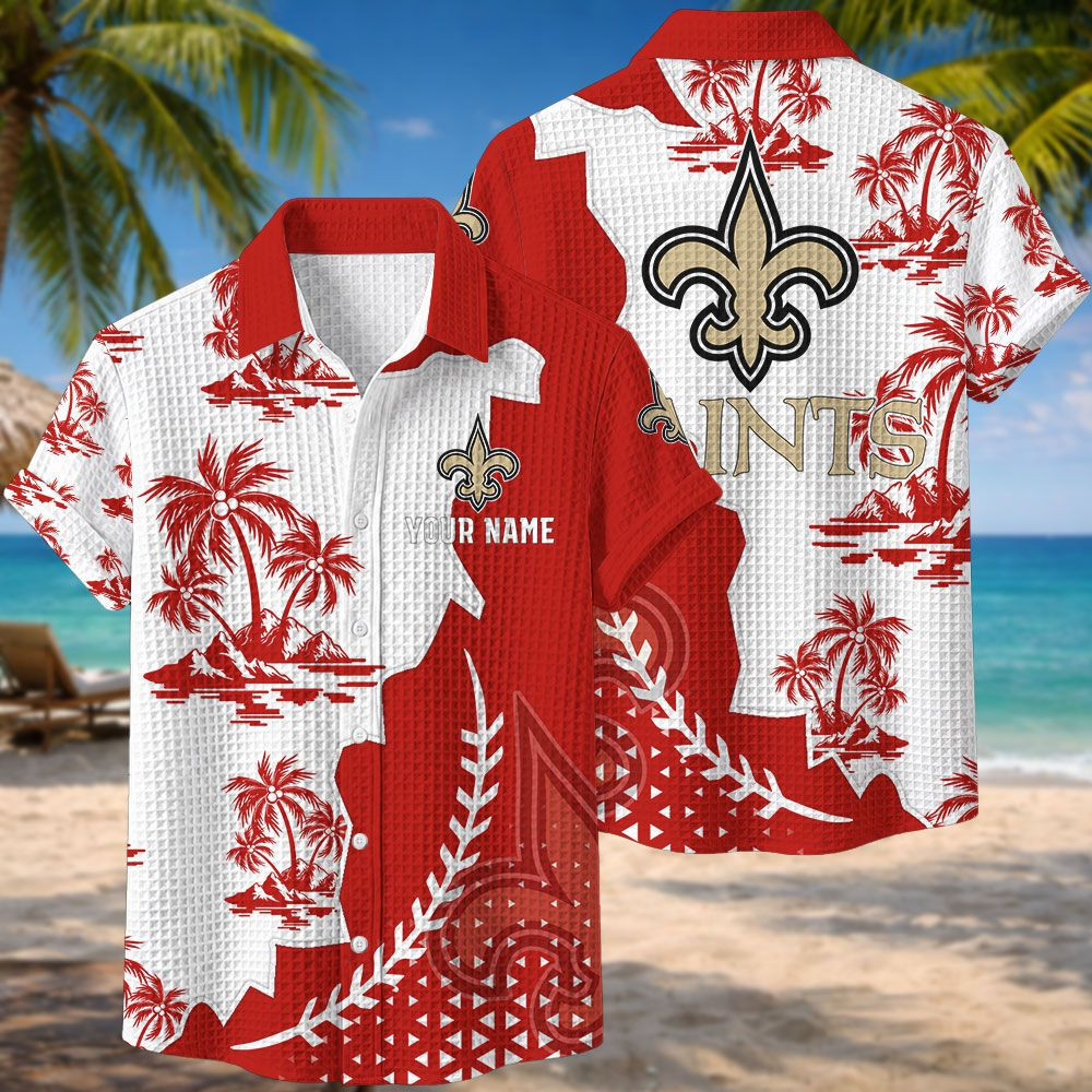 New Orleans Saints NFL Waffle Hawaiian Shirt PB7B4B3