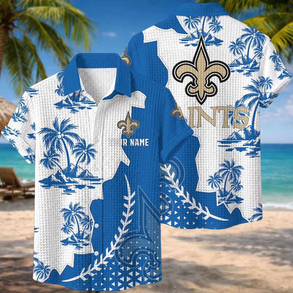 New Orleans Saints NFL Waffle Hawaiian Shirt PB7B4B3