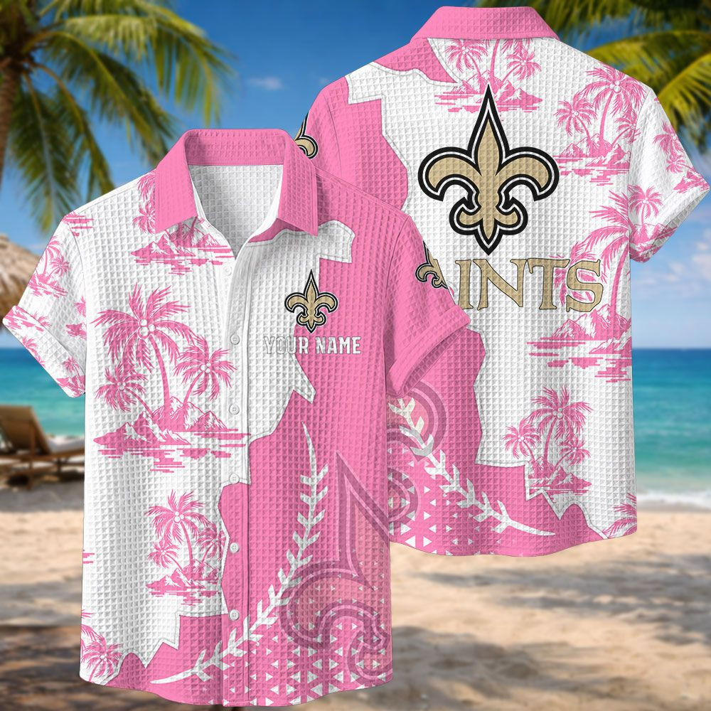 New Orleans Saints NFL Waffle Hawaiian Shirt PB7B4B3