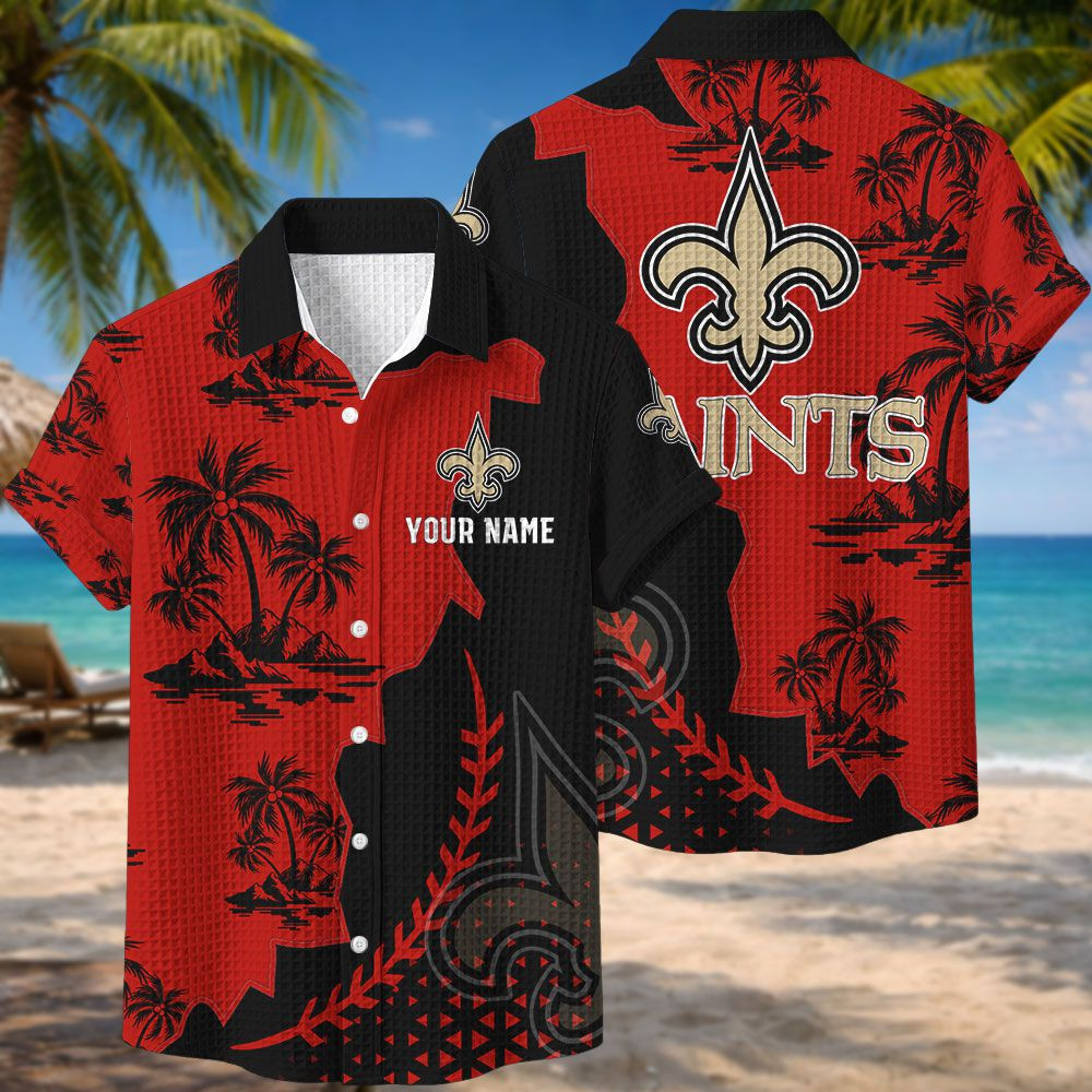 New Orleans Saints NFL Waffle Hawaiian Shirt PB7B4B3