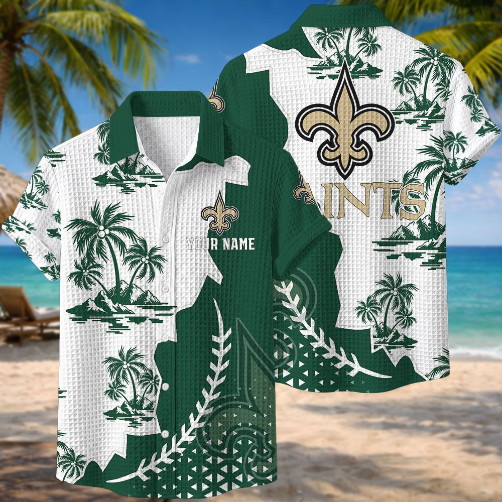 New Orleans Saints NFL Waffle Hawaiian Shirt PB7B4B3