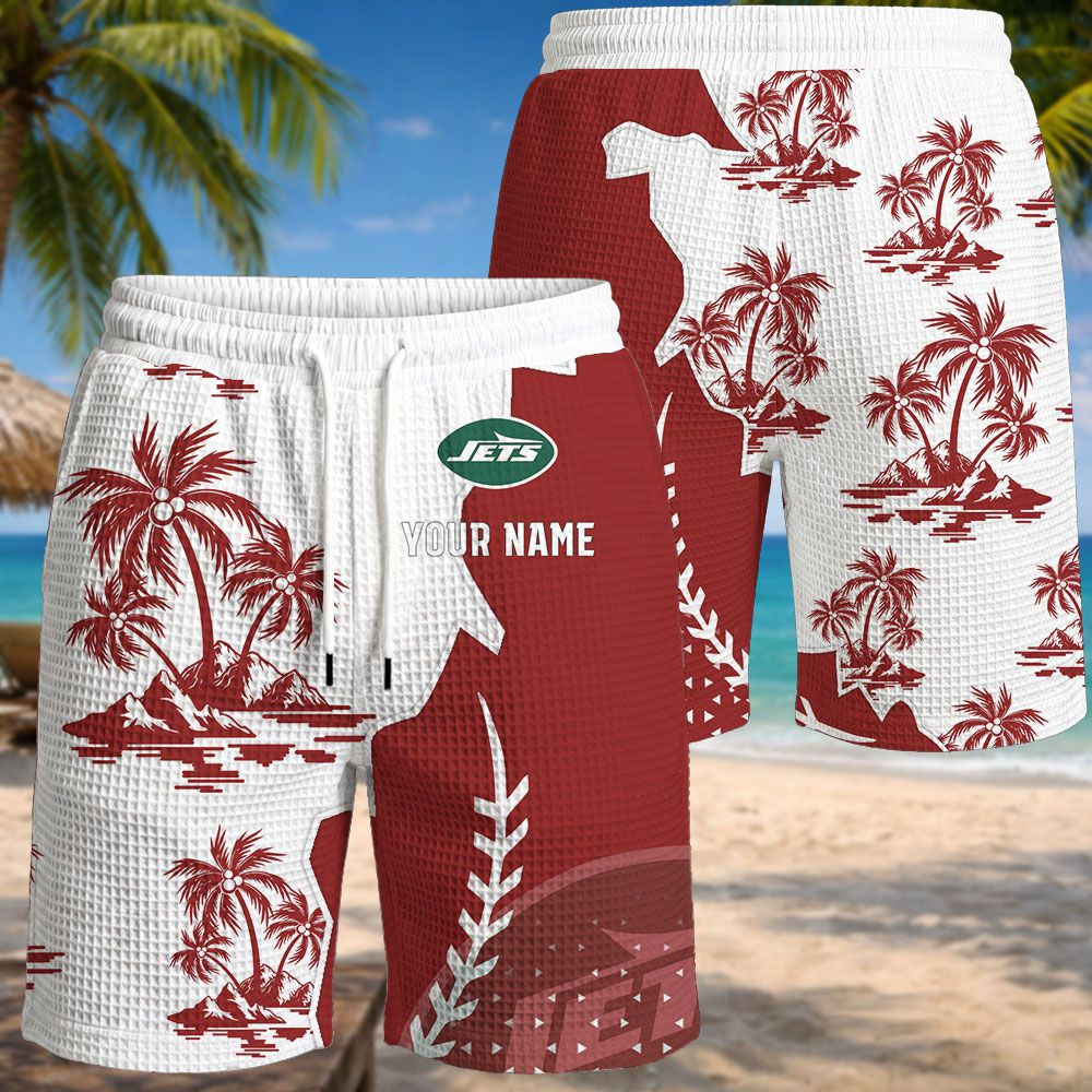 New York Jets NFL Waffle Hawaiian Shirt PBVK2A7
