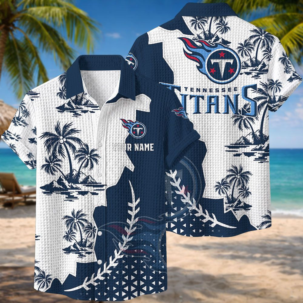 Tennessee Titans NFL Waffle Hawaiian Shirt BRDCT3DA3133