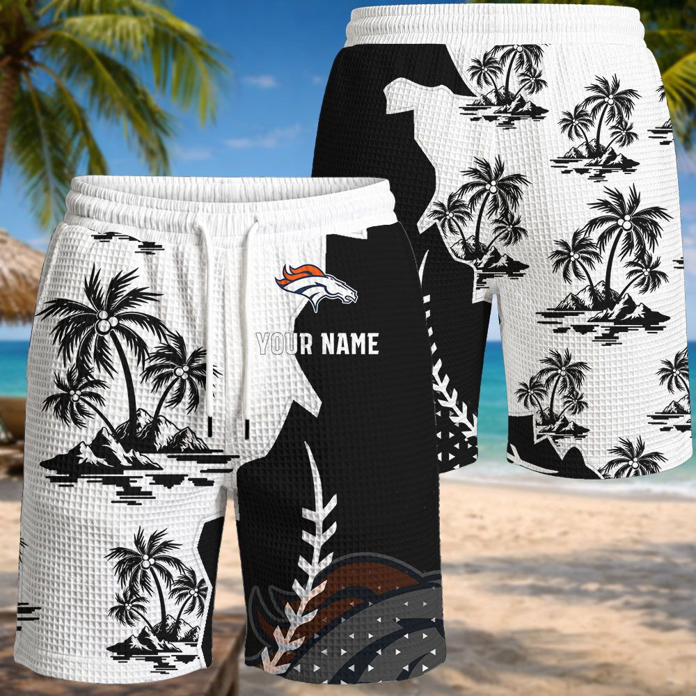 Denver Broncos NFL Waffle Hawaiian Shirt PB3MP9K