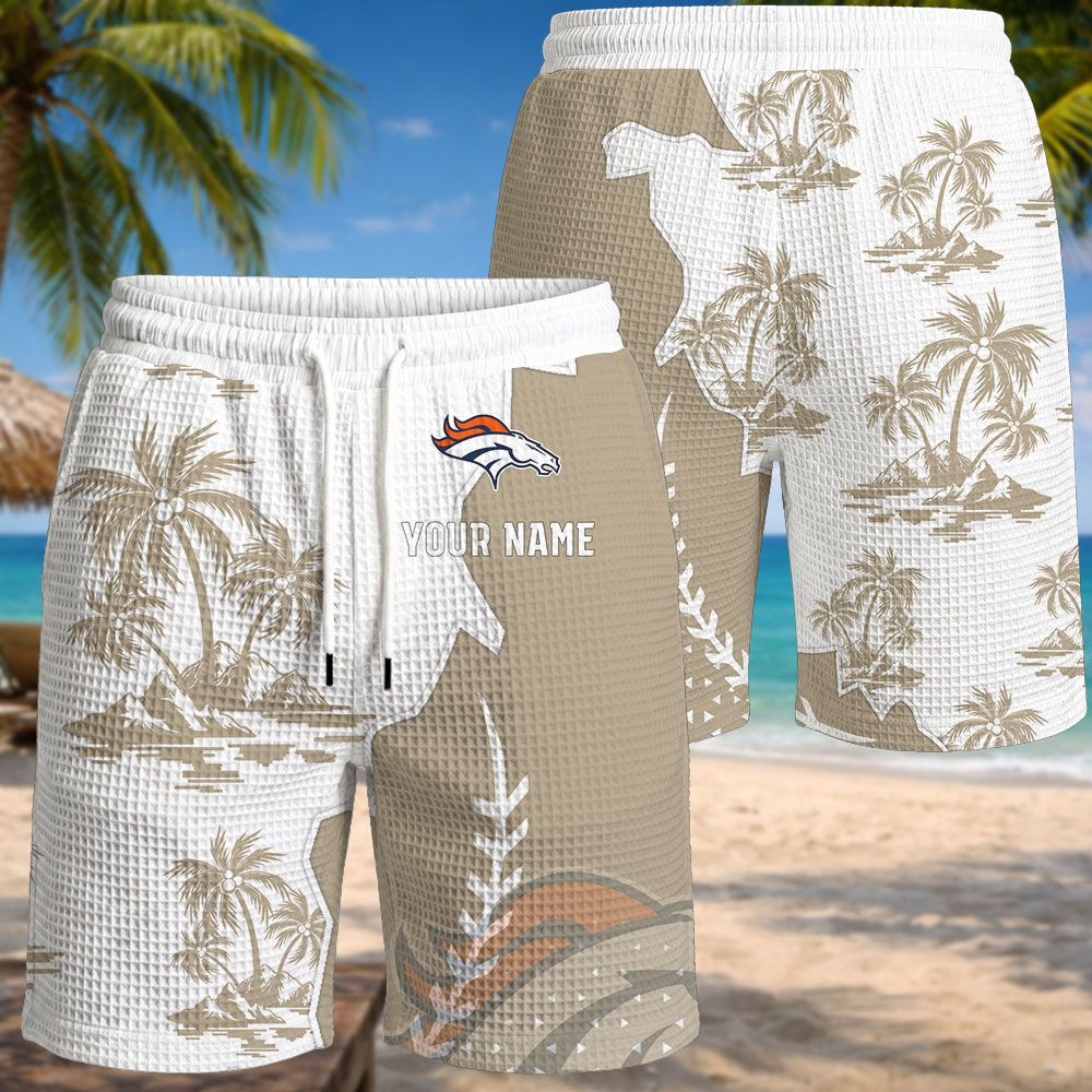 Denver Broncos NFL Waffle Hawaiian Shirt PB3MP9K
