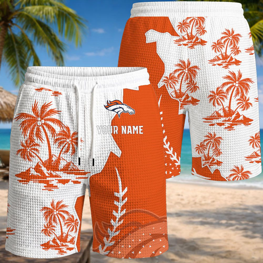Denver Broncos NFL Waffle Hawaiian Shirt PB3MP9K