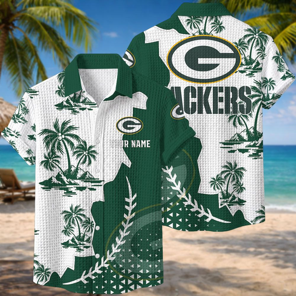 Green Bay Packers NFL Waffle Hawaiian Shirt BRDCT3DA1233
