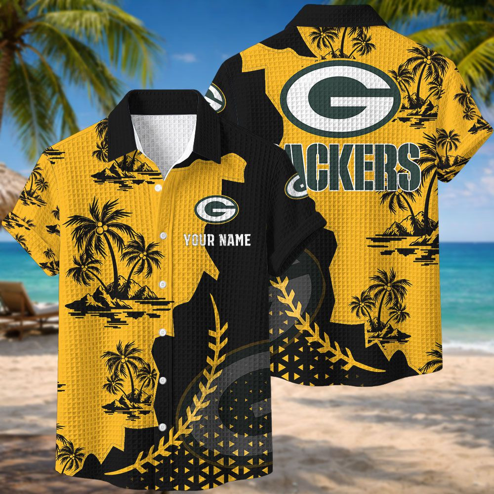 Green Bay Packers NFL Waffle Hawaiian Shirt PBPF2IA