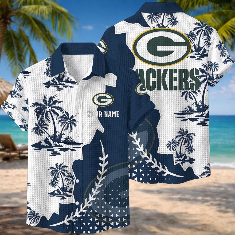 Green Bay Packers NFL Waffle Hawaiian Shirt PBPF2IA