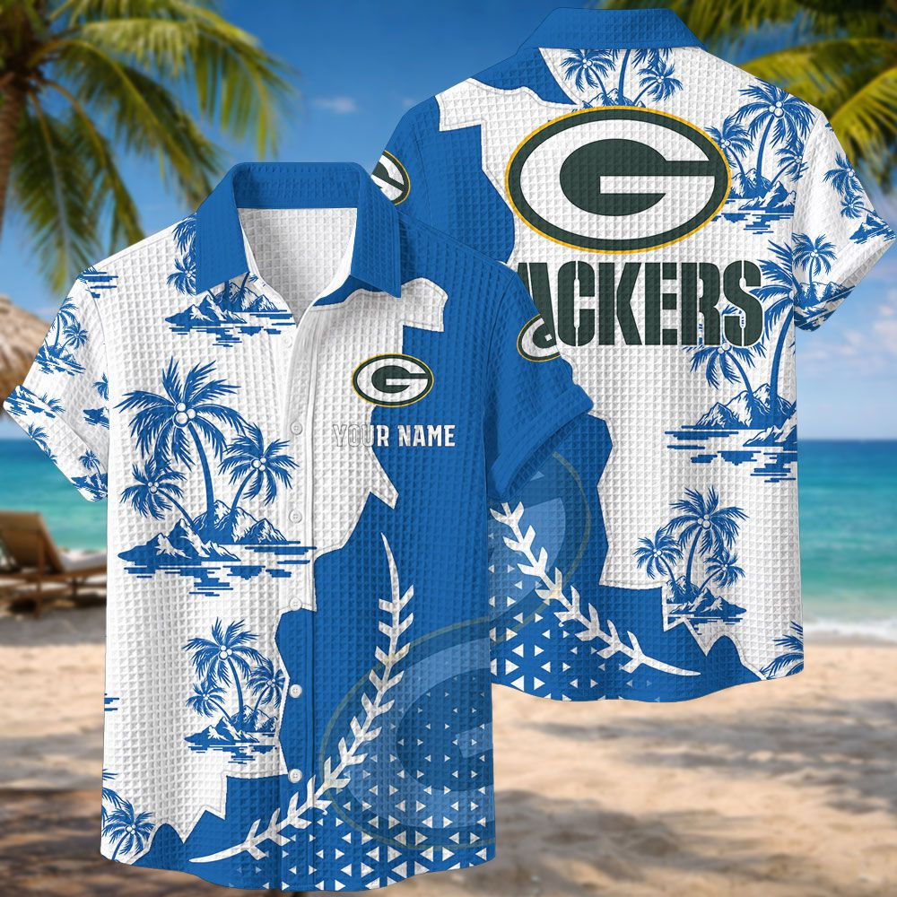 Green Bay Packers NFL Waffle Hawaiian Shirt PBPF2IA