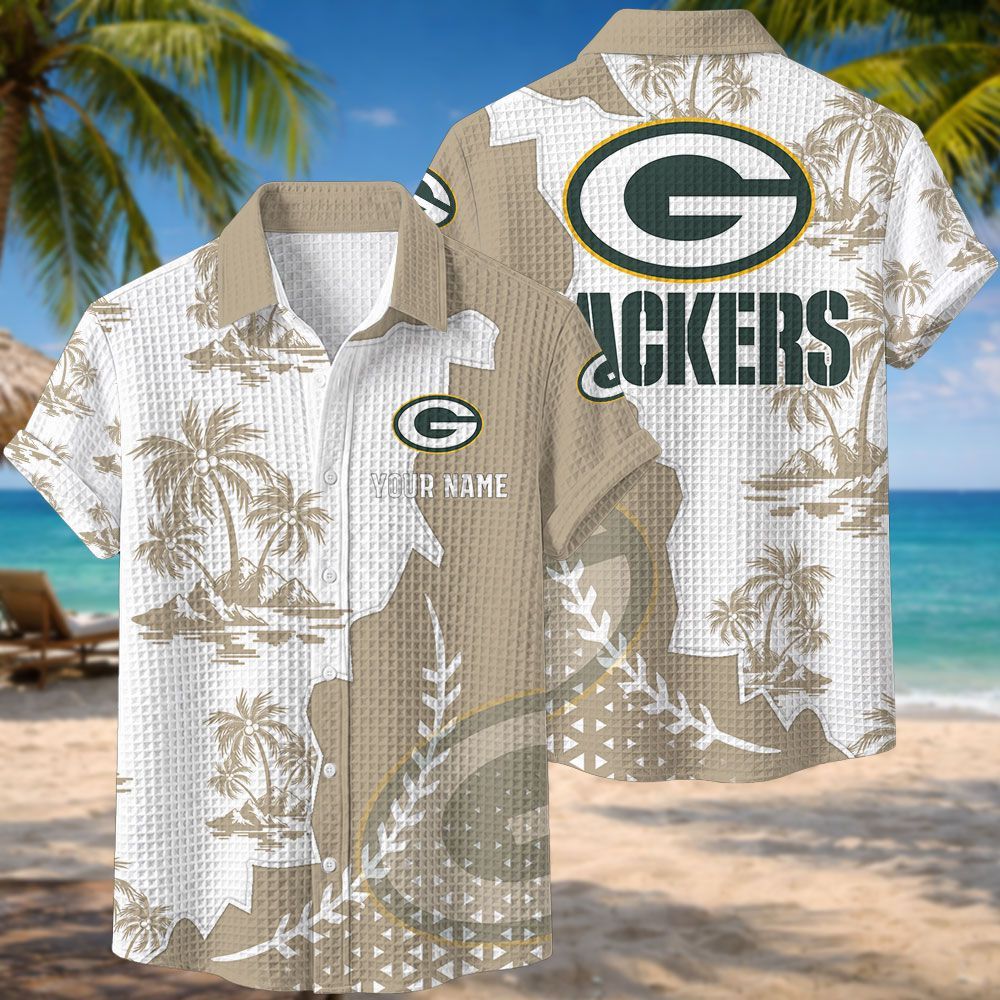 Green Bay Packers NFL Waffle Hawaiian Shirt PBPF2IA