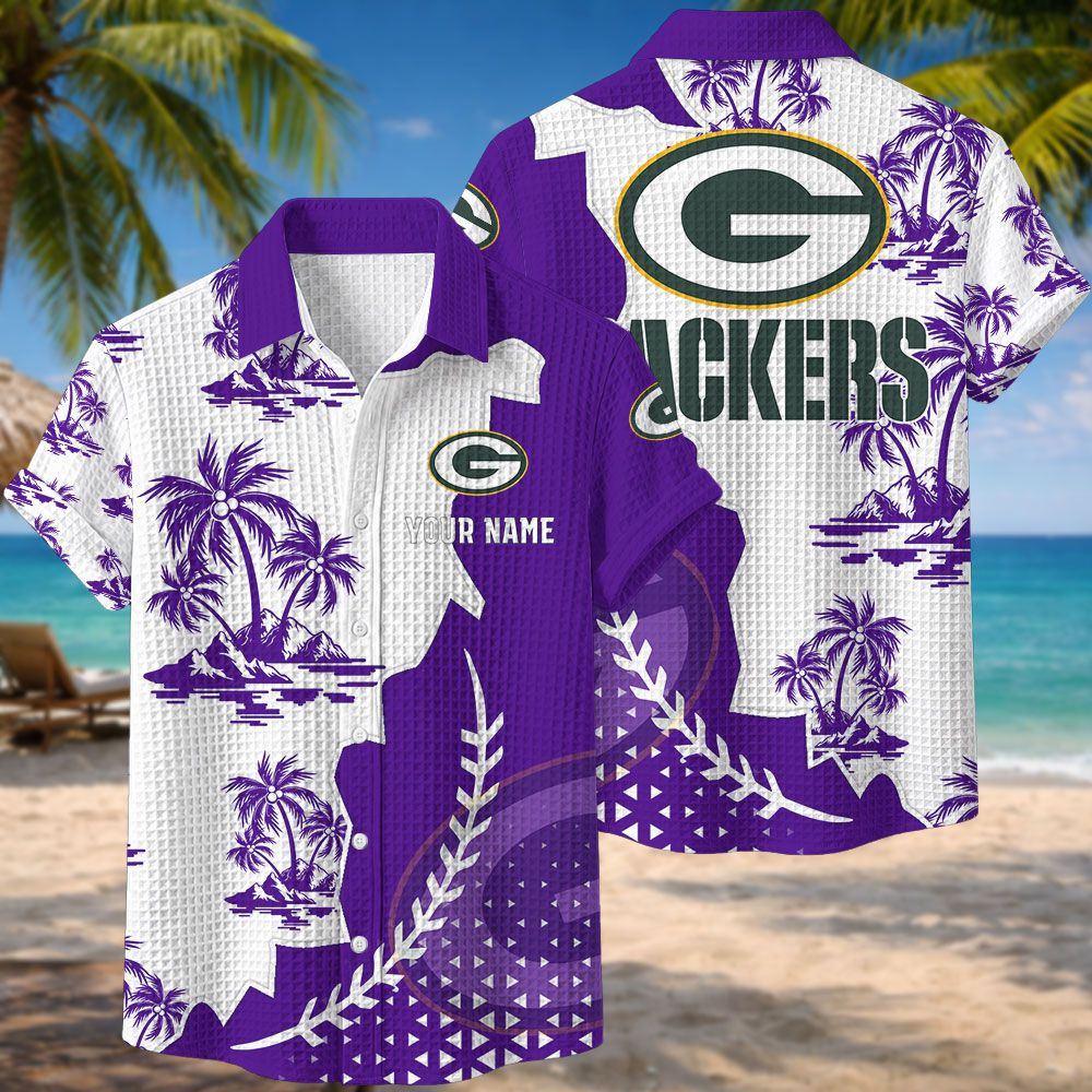 Green Bay Packers NFL Waffle Hawaiian Shirt PBPF2IA