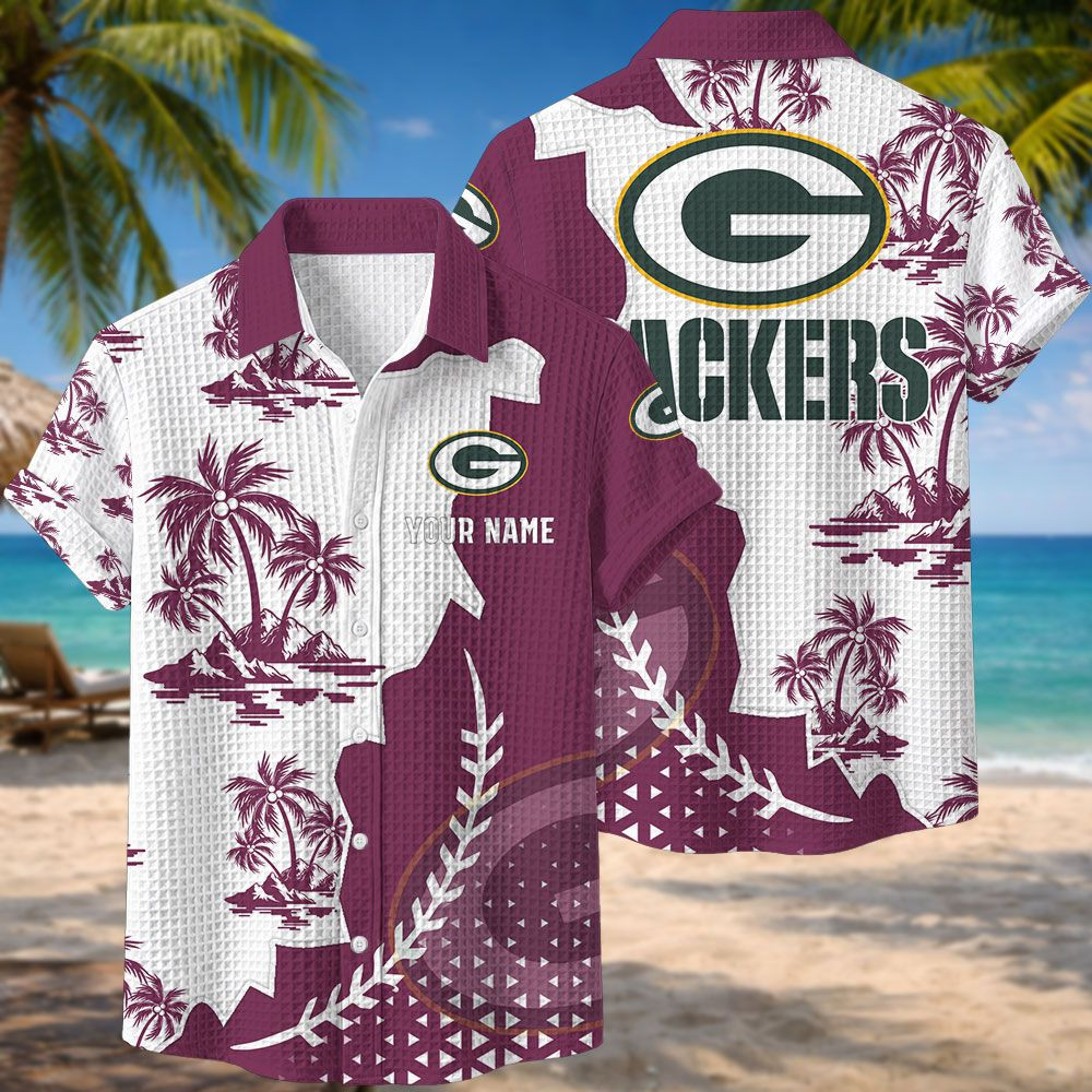 Green Bay Packers NFL Waffle Hawaiian Shirt PBPF2IA