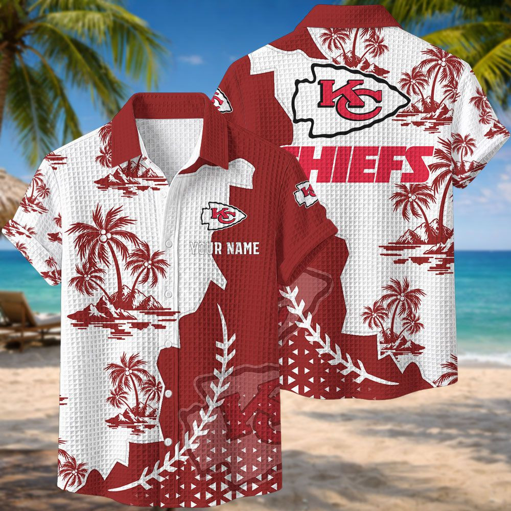 Kansas City Chiefs NFL Waffle Hawaiian Shirt PB5J588