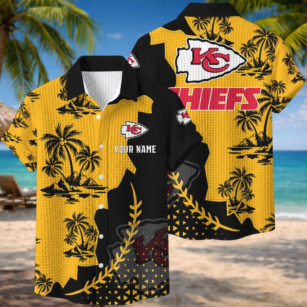 Kansas City Chiefs NFL Waffle Hawaiian Shirt PB5J588