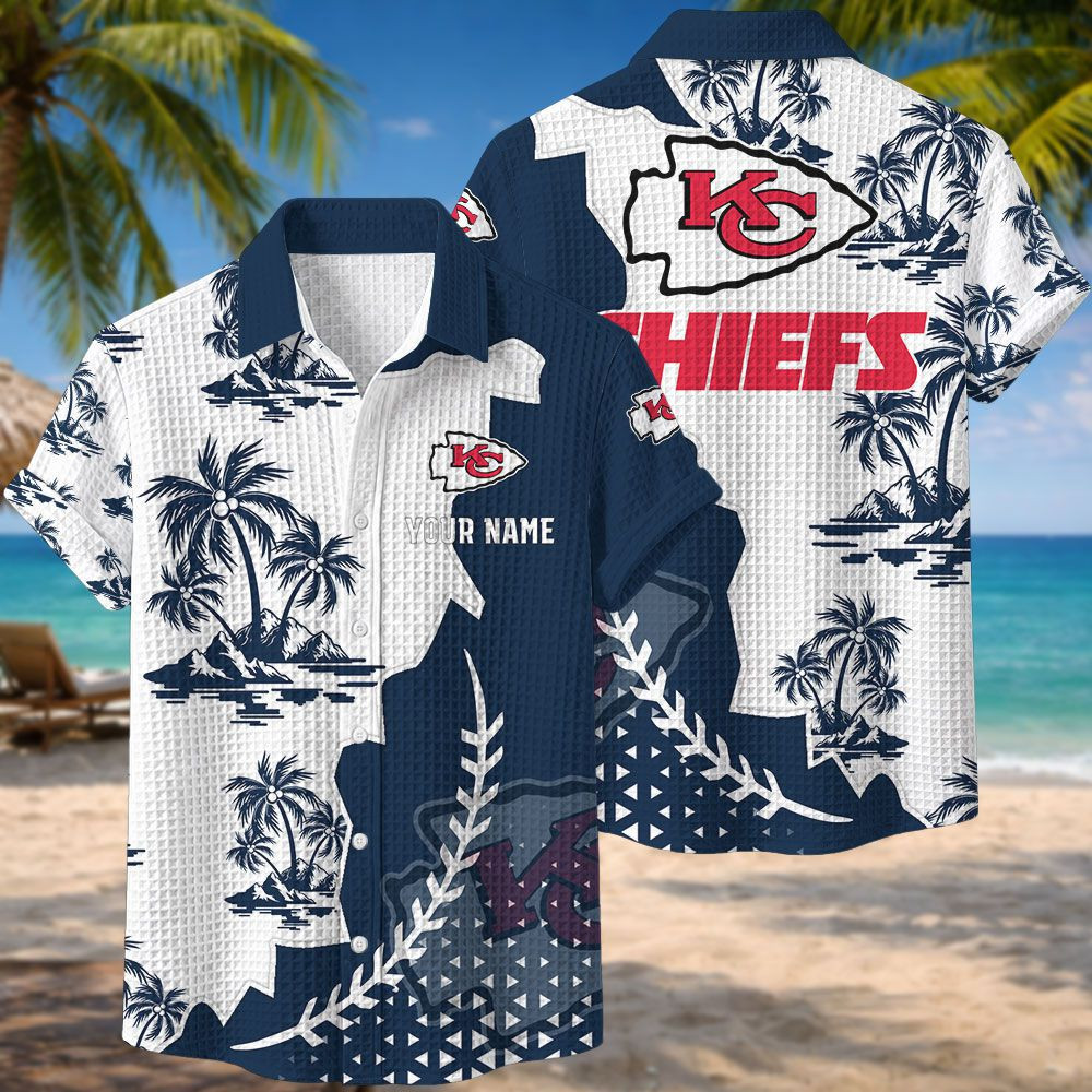 Kansas City Chiefs NFL Waffle Hawaiian Shirt PB5J588