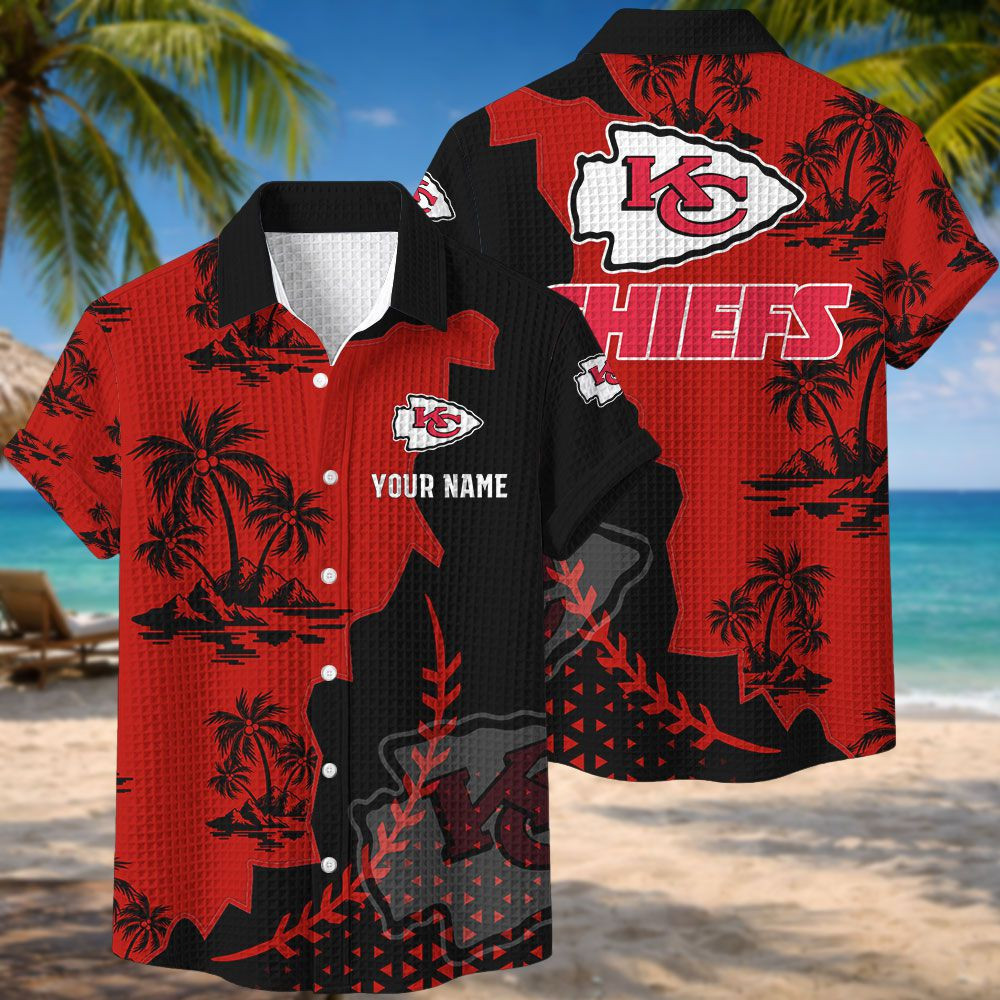 Kansas City Chiefs NFL Waffle Hawaiian Shirt PB5J588