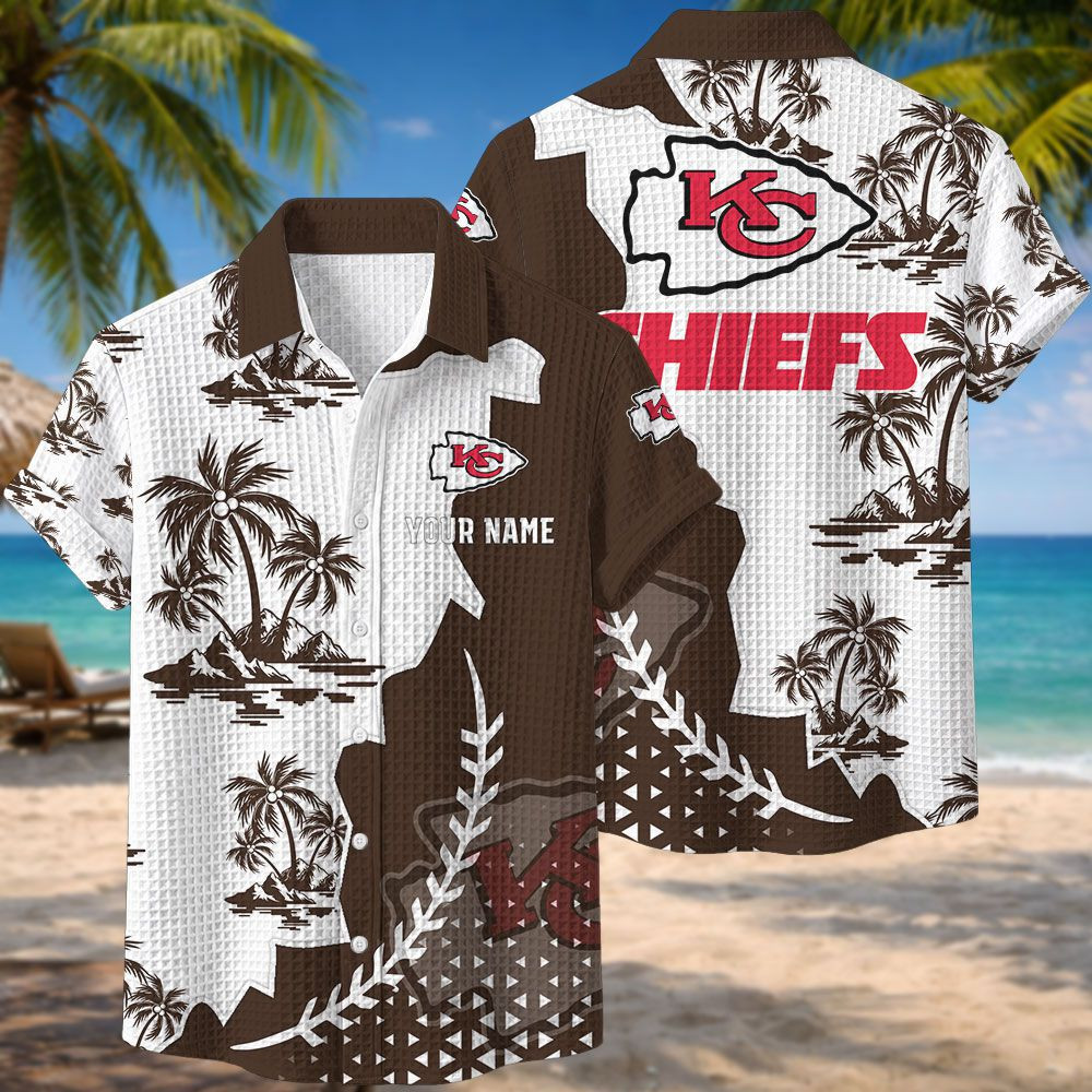 Kansas City Chiefs NFL Waffle Hawaiian Shirt PB5J588