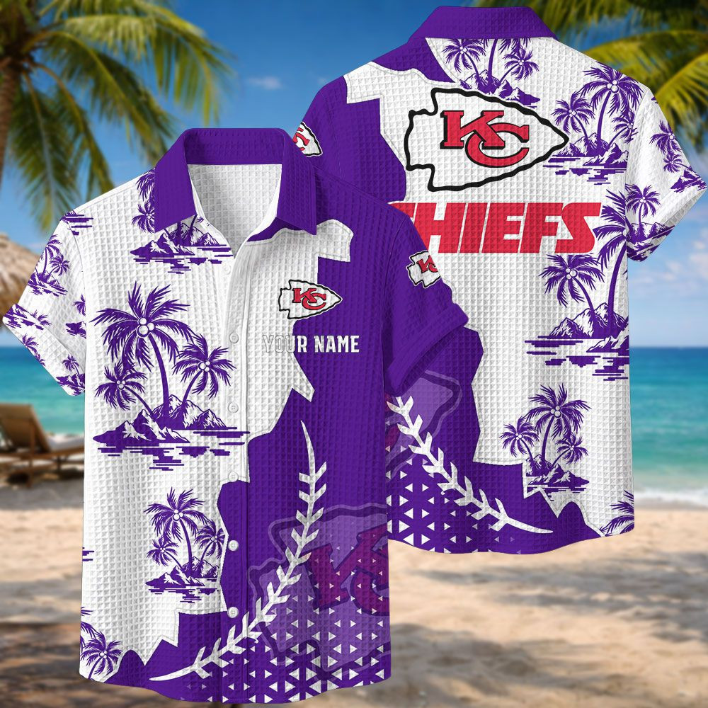 Kansas City Chiefs NFL Waffle Hawaiian Shirt PB5J588