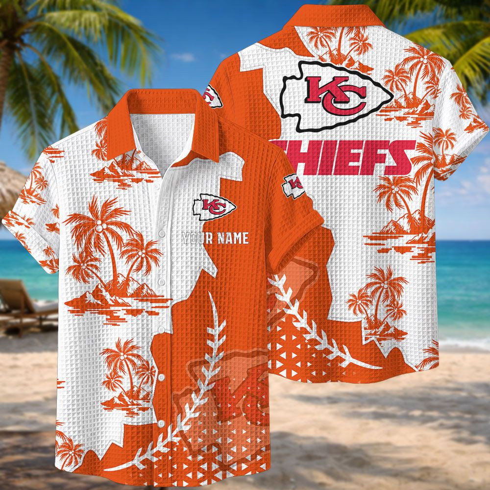 Kansas City Chiefs NFL Waffle Hawaiian Shirt PB5J588