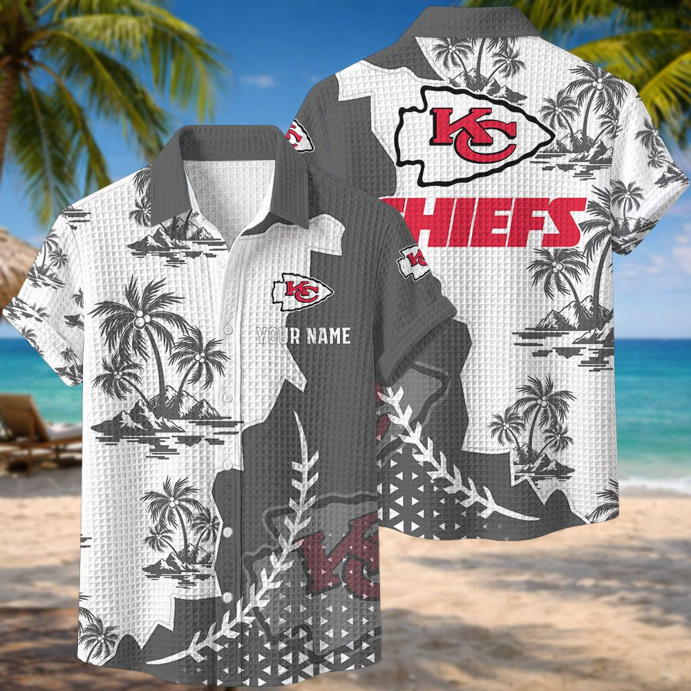 Kansas City Chiefs NFL Waffle Hawaiian Shirt PB5J588