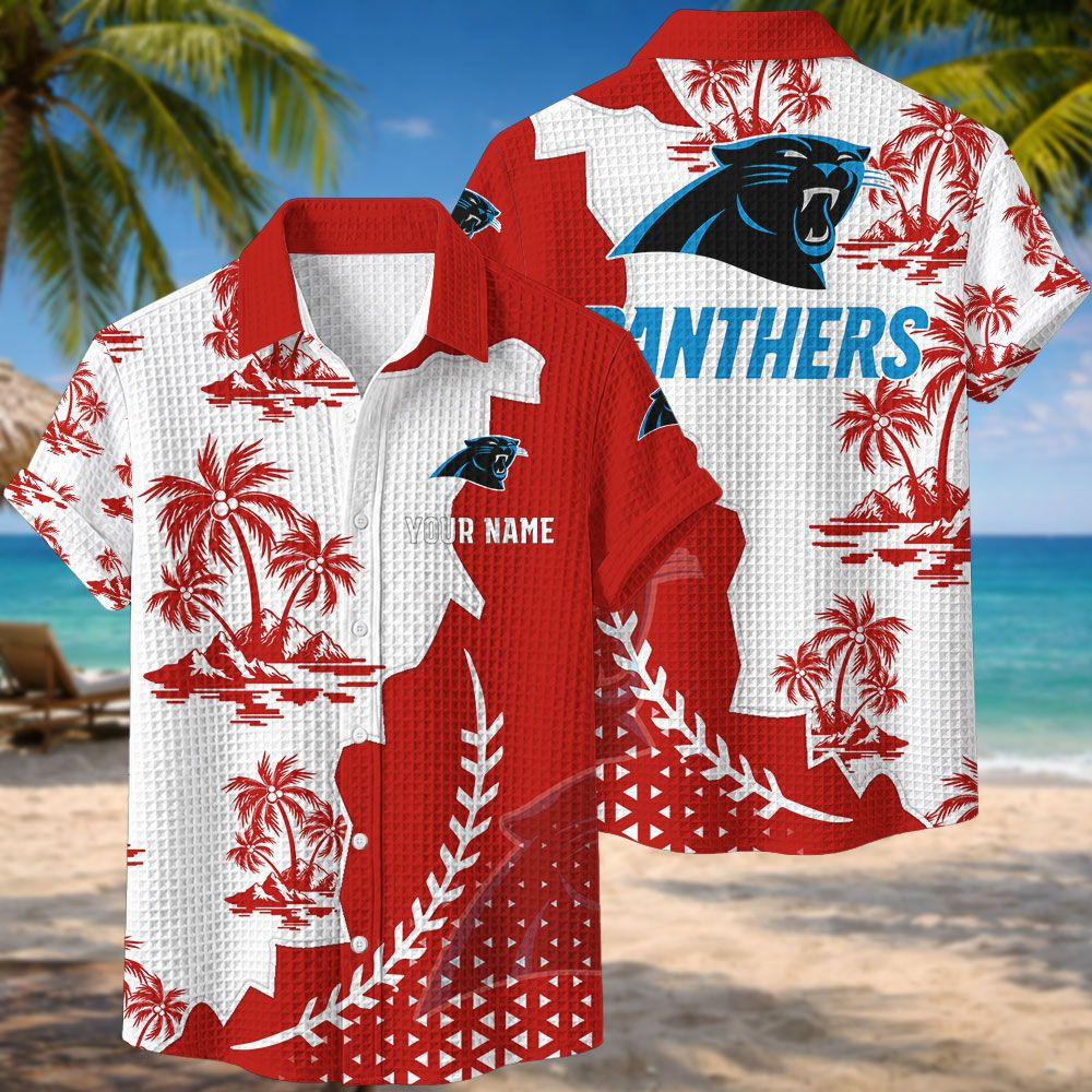 Carolina Panthers NFL Waffle Hawaiian Shirt PBZFO28