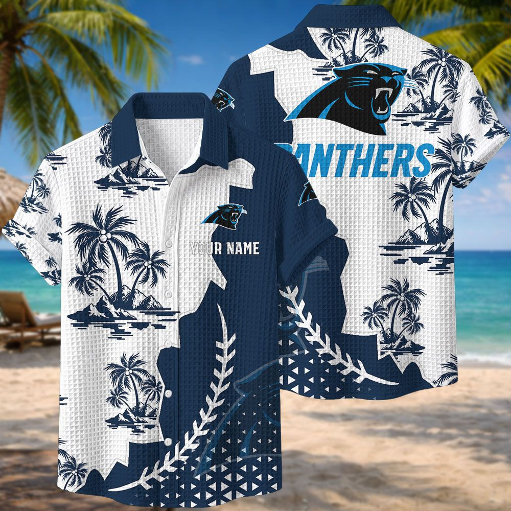 Carolina Panthers NFL Waffle Hawaiian Shirt PBZFO28
