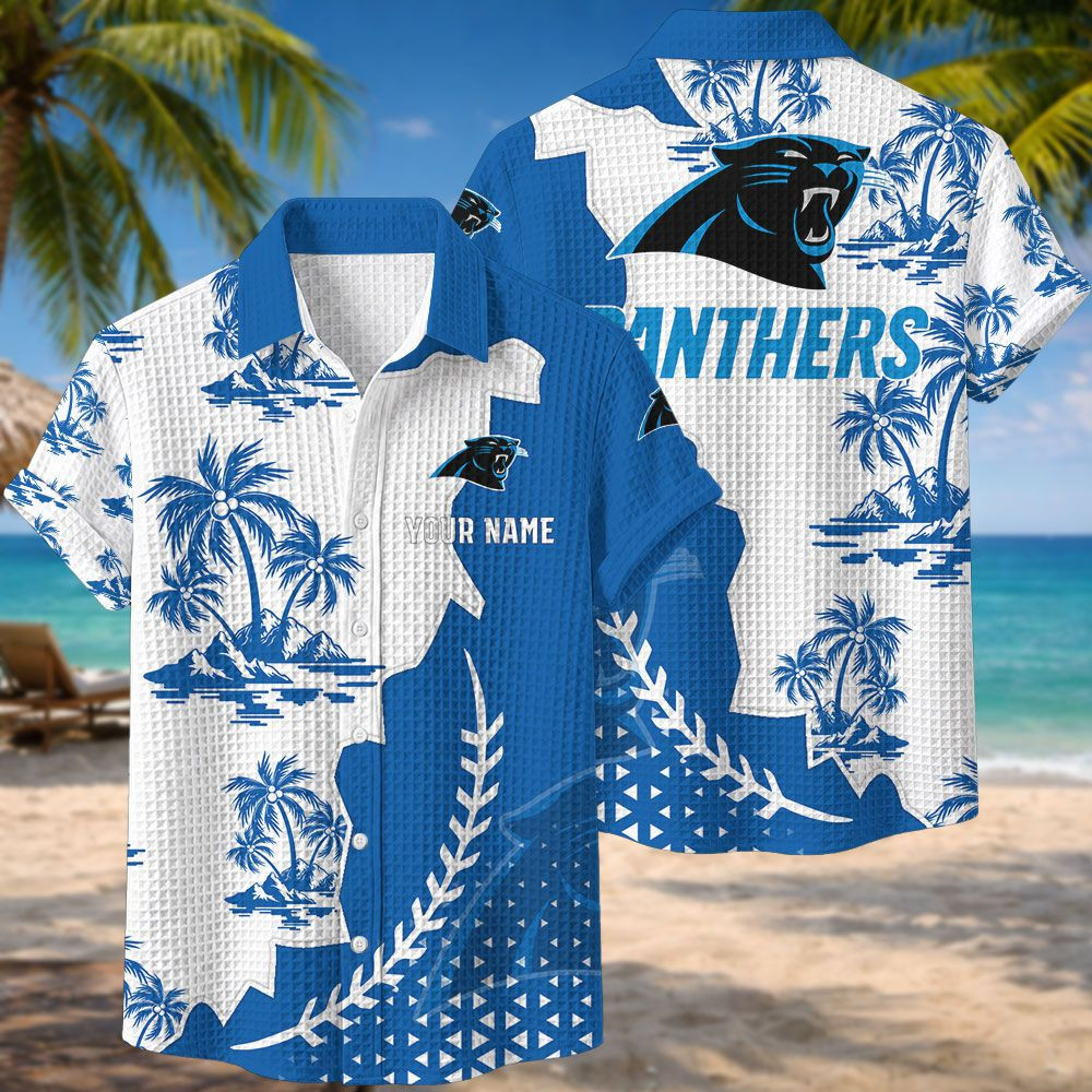 Carolina Panthers NFL Waffle Hawaiian Shirt PBZFO28