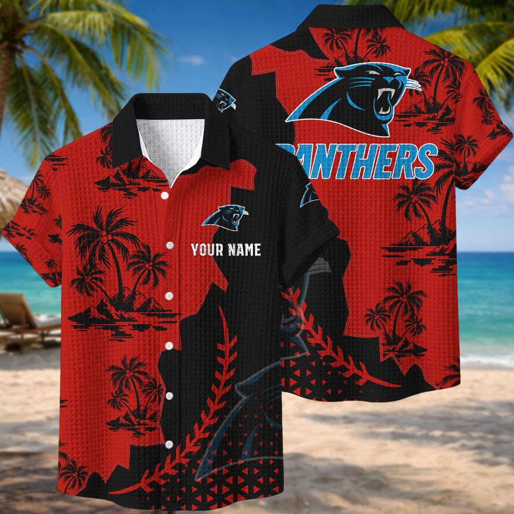 Carolina Panthers NFL Waffle Hawaiian Shirt PBZFO28