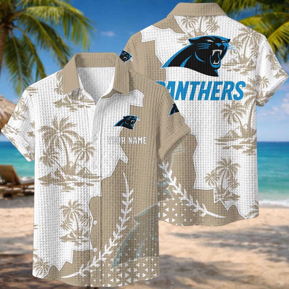 Carolina Panthers NFL Waffle Hawaiian Shirt PBZFO28