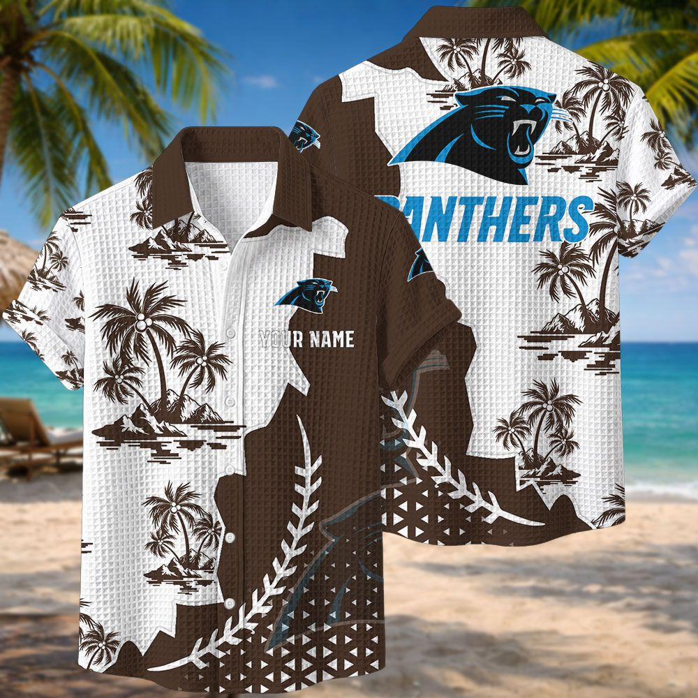 Carolina Panthers NFL Waffle Hawaiian Shirt PBZFO28