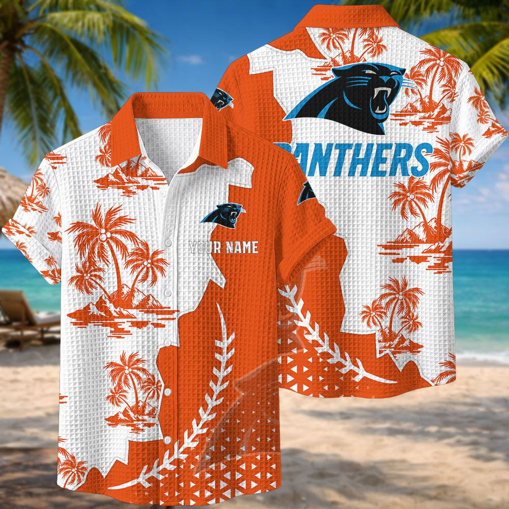 Carolina Panthers NFL Waffle Hawaiian Shirt PBZFO28