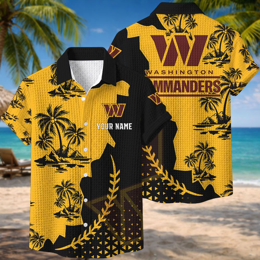 Washington Commanders NFL Waffle Hawaiian Shirt BRDCT3DA3233