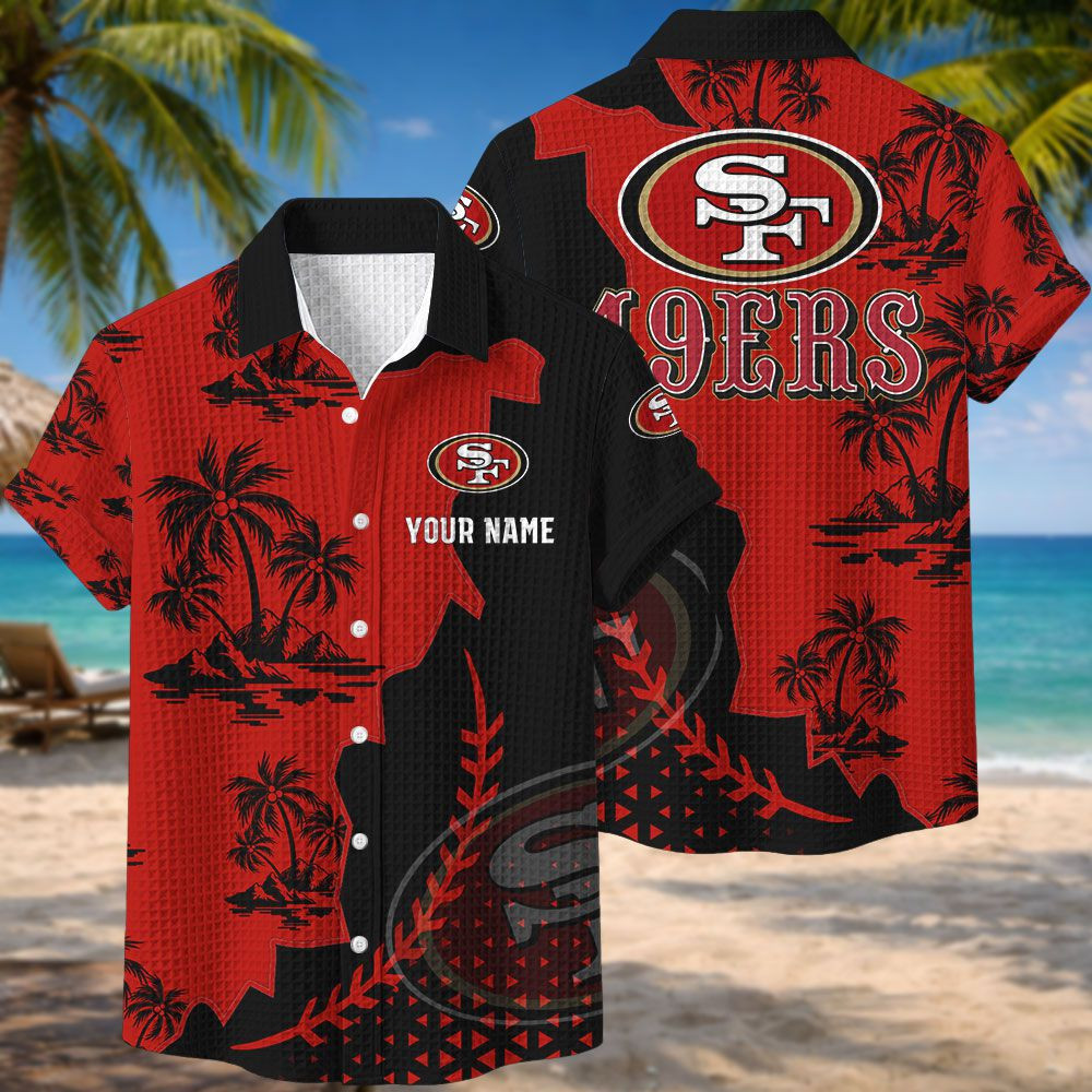 San Francisco 49ers NFL Waffle Hawaiian Shirt BRDCT3DA2833