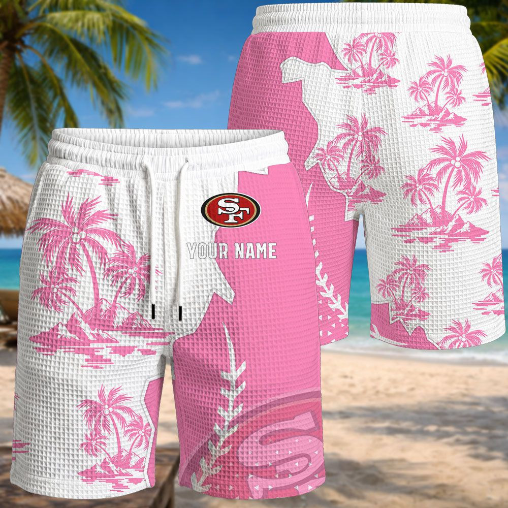 San Francisco 49ers NFL Waffle Hawaiian Shirt PBIO4AJ