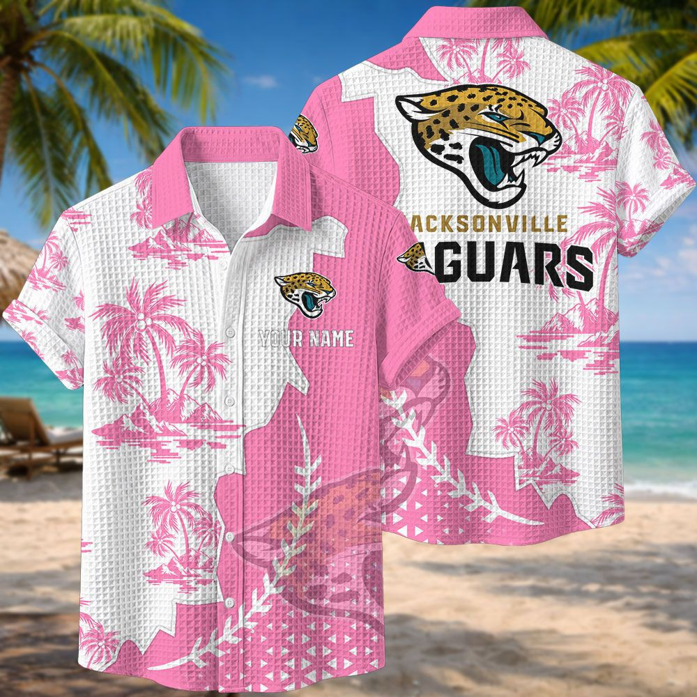 Jacksonville Jaguars NFL Waffle Hawaiian Shirt PBE8NUY