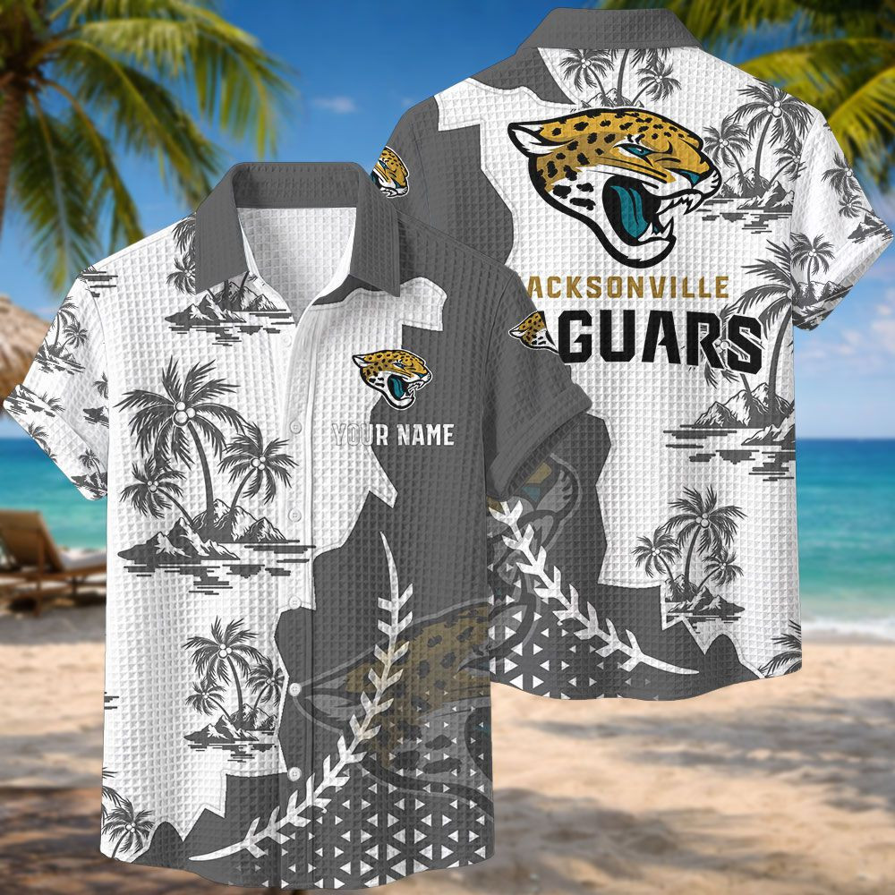 Jacksonville Jaguars NFL Waffle Hawaiian Shirt PBE8NUY