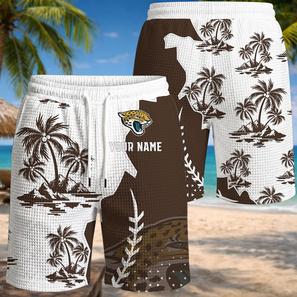 Jacksonville Jaguars NFL Waffle Hawaiian Shirt PBE8NUY