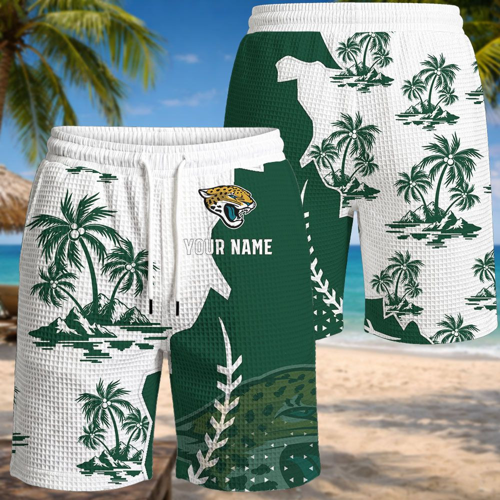 Jacksonville Jaguars NFL Waffle Hawaiian Shirt PBE8NUY