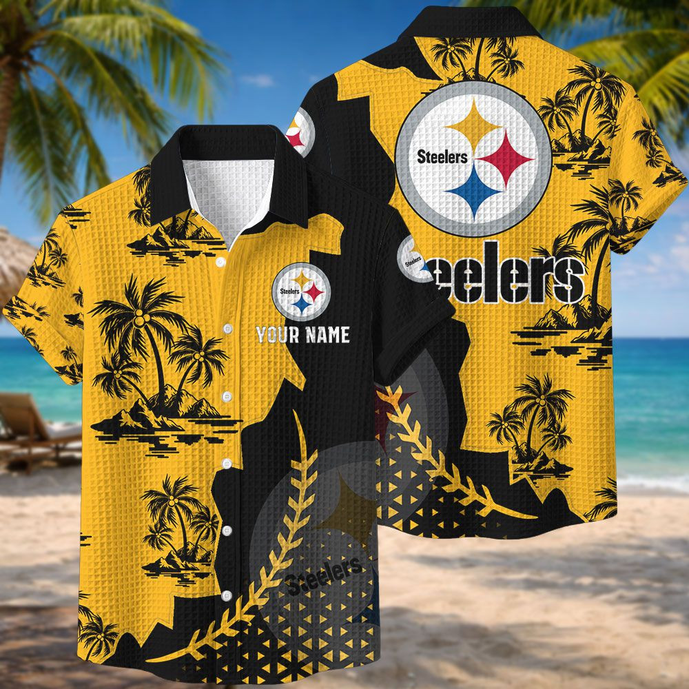 Pittsburgh Steelers NFL Waffle Hawaiian Shirt BRDCT3DA2733