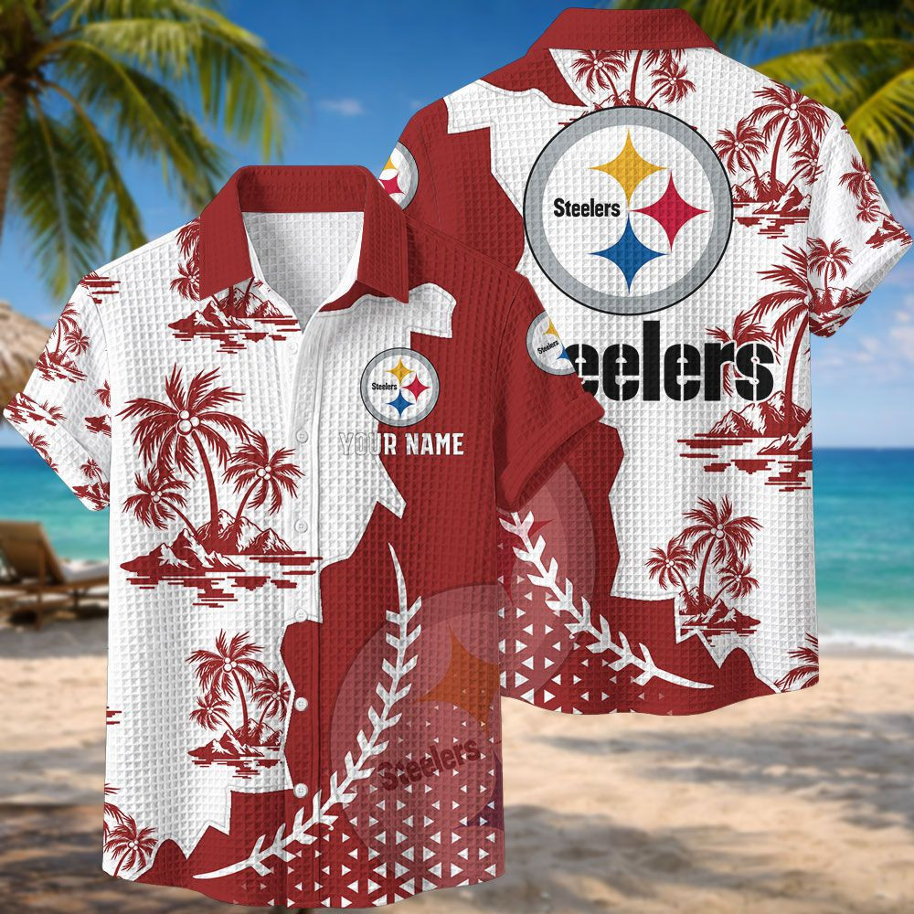 Pittsburgh Steelers NFL Waffle Hawaiian Shirt PBCLJR4