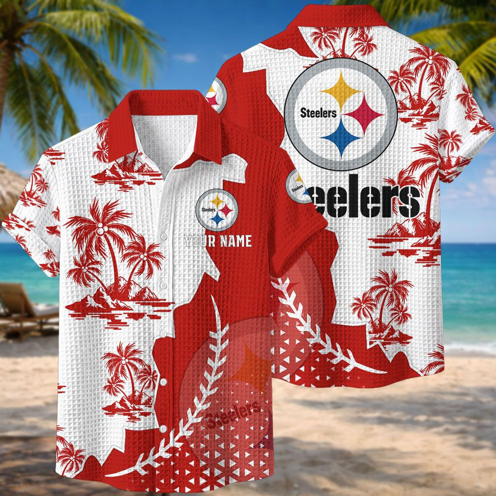 Pittsburgh Steelers NFL Waffle Hawaiian Shirt PBCLJR4