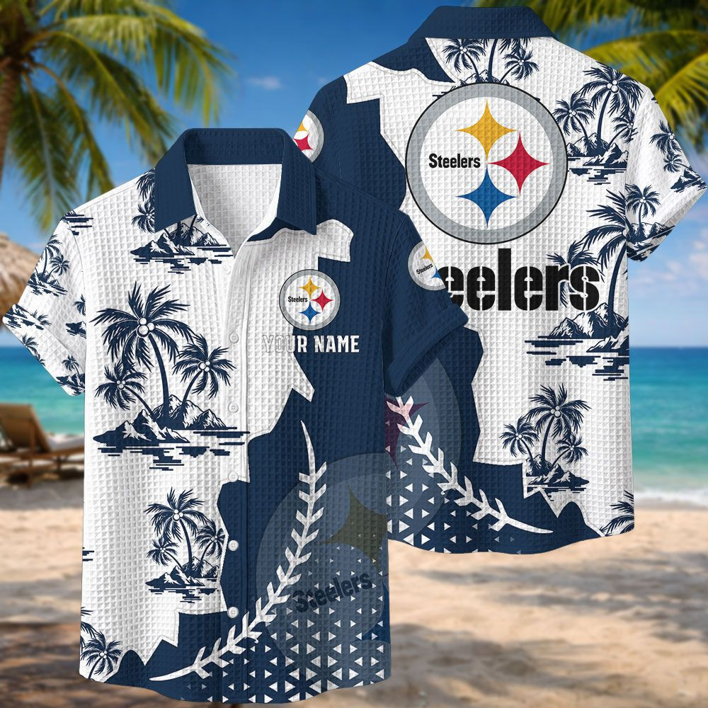 Pittsburgh Steelers NFL Waffle Hawaiian Shirt PBCLJR4
