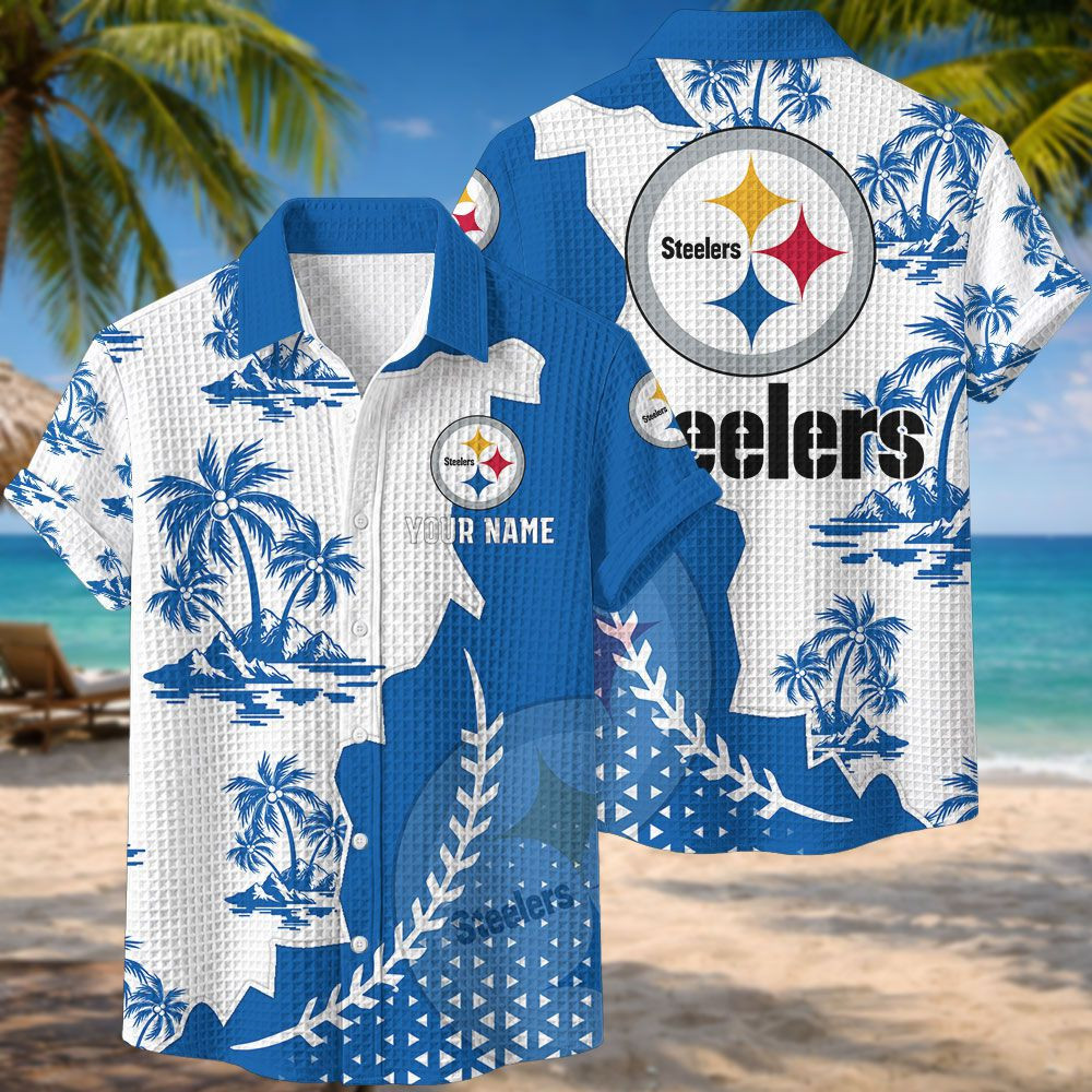 Pittsburgh Steelers NFL Waffle Hawaiian Shirt PBCLJR4