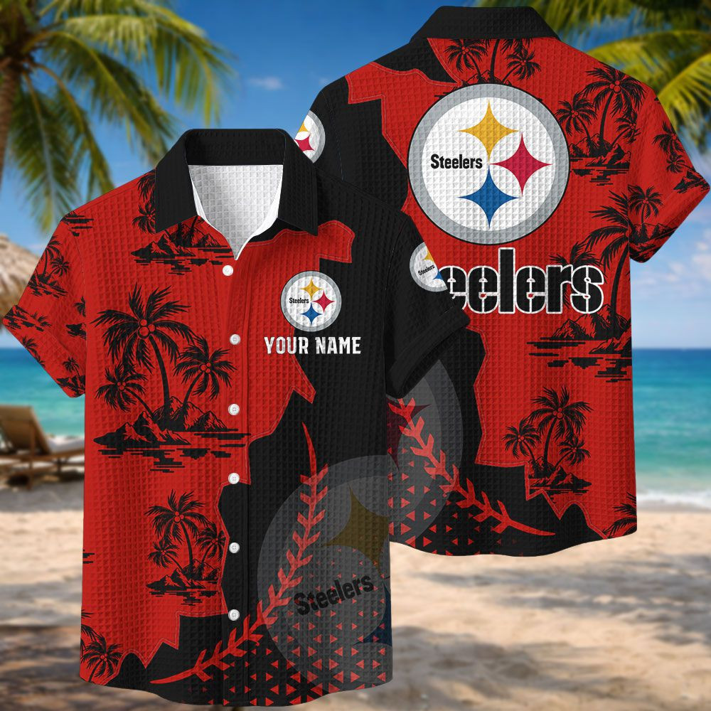 Pittsburgh Steelers NFL Waffle Hawaiian Shirt PBCLJR4