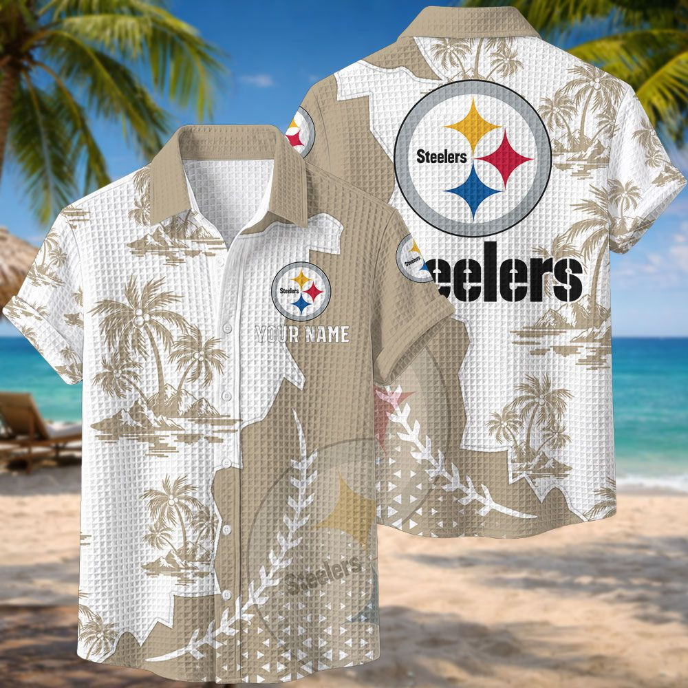 Pittsburgh Steelers NFL Waffle Hawaiian Shirt PBCLJR4