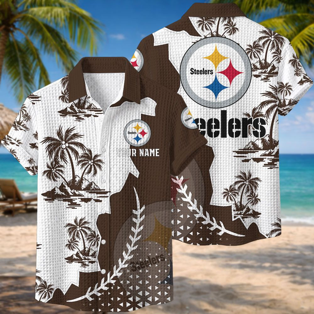 Pittsburgh Steelers NFL Waffle Hawaiian Shirt PBCLJR4